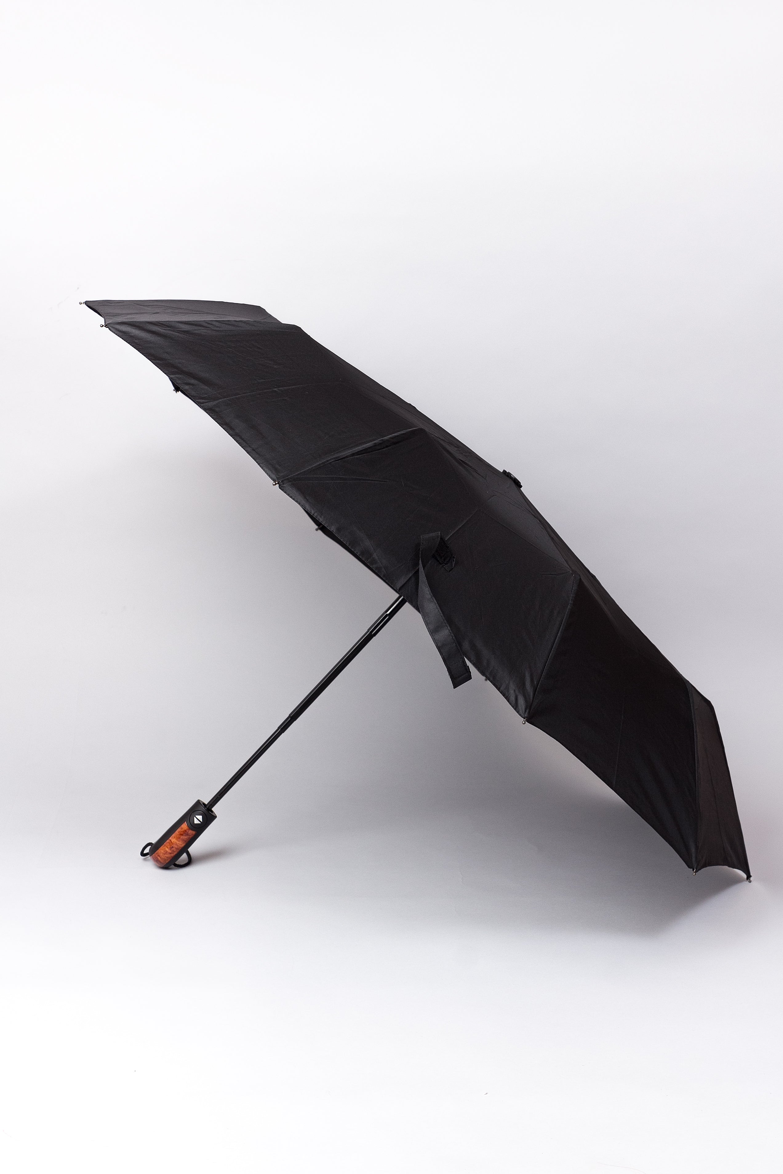 Automatic Folding Umbrella with Wood Handle | Unisex Windproof Umbrella
